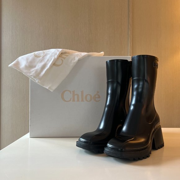 Chloé - Black Betty Rain Boots - 8 US - Picture 7 of 7